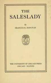 Cover of: The saleslady | Frances R. Donovan