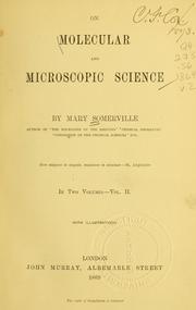 Cover of: On molecular and microscopic science