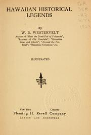 Hawaiian historical legends by W. D. Westervelt