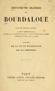 Cover of: Chefs-d'oeuvre oratoires de Bourdaloue by Louis Bourdaloue