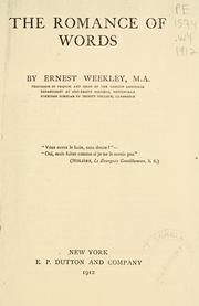 The romance of words by Ernest Weekley