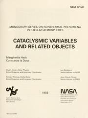 Cover of: Cataclysmic variables and related objects by Margherita Hack