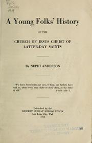 Cover of: young folks' history of the Church of Jesus Christ of L.D.S.