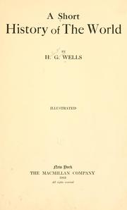 Cover of: A Short History of the World by H. G. Wells