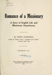 Cover of: Romance of a missionary: a story of English life and missionary experiences