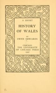 Cover of: A short history of Wales by Edwards, Owen Morgan Sir