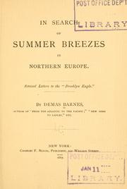Cover of: In search of summer breezes in northern Europe.