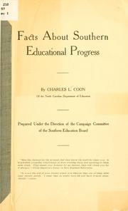 Cover of: Facts about southern educational progress