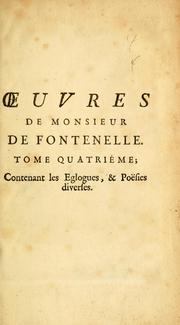 Cover of: uvres by Fontenelle M. de