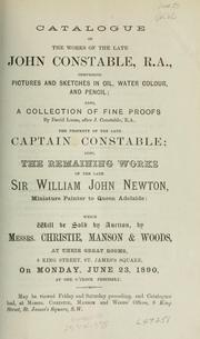 Cover of: Works of the late John Constable, R.A.