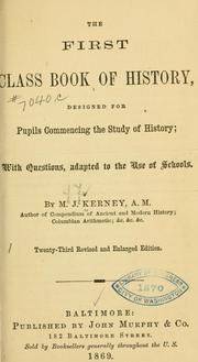 Cover of: The first class book of history