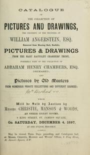 Cover of: Catalogue of the collection of pictures and drawings, the property of the trestees of William Angerstein, Esq. ... by Gerhard Storck
