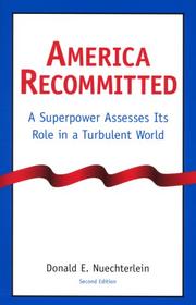 Cover of: America recommitted by Donald Edwin Nuechterlein