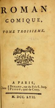 Cover of: Roman comique, de Scarron ... by Scarron Monsieur