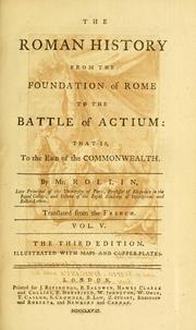 Cover of: Roman history from the foundation of Rome to the battle of Actium: that is, to the end of the commonwealth