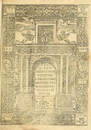 Cover of: Vetrvvio con il svo comento et figvre by Vitruvius Pollio
