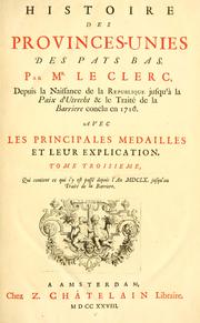 Cover of: Histoire des Provinces-Unies des Pays Bas by Jean Le Clerc