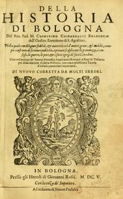 Cover of: Della historia di Bologna [parte prima]