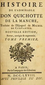 Cover of: Histoire de l'admirable Don Quichotte de la Manche by Miguel de Unamuno