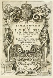 Cover of: Empresas morales by Juan de Borja