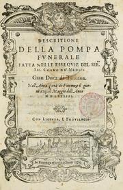 Cover of: Descritione della pompa fvnerale fatta nelle esseqvie del sermo. sig. Cosimo de' Medici, gran duca di Toscana by 