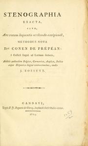 Stenographia exacta by Louis Marie Félix Conen de Prépéan