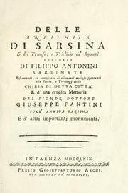 Cover of: Delle antichità di Sarsina, e del trionfo, e triclinio de' Romani: discorso