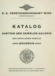 Cover of: Auktion der Gemälde-Galerie der Gräflichen Familie Brunsvik =: Sales by auction of Count Brunsvik's Gallery.