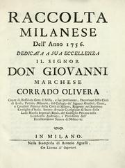 Cover of: Raccolta milanese dell' anno 1756.