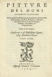 Pittvre del Doni, academico pellegrino by Anton Francesco Doni