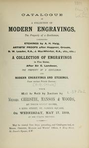 Cover of: Modern engravings. by Gerhard Storck