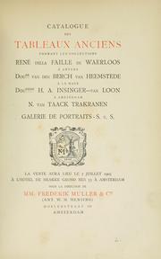 Cover of: Tableaux anciens.