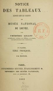 Cover of: Notice des tableaux exposés dans les galeries du Musée national du Louvre by Musée du Louvre
