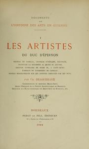 Les artistes du duc d'Épernon by Ch Braquehaye
