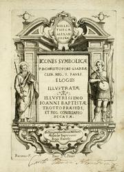 Cover of: Bibliothecae Alexandrinae icones symbolicae p. d. Christofori Giardae ... elogiis illustratae. by Cristoforo Giarda