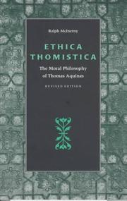 Cover of: Ethica Thomistica by Ralph M. McInerny