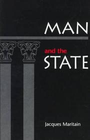 Cover of: Man and the state