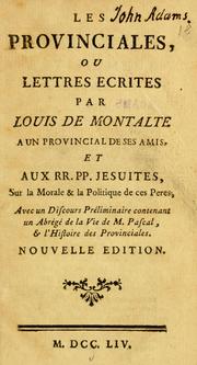 Cover of: Les provinciales by Blaise Pascal