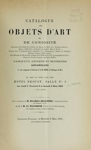 Cover of: Objets d'art et de curiosité.