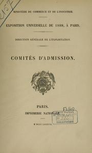 Cover of: Comités d'admission.