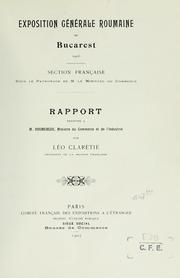 Cover of: Rapport présenté a M. Doumergue, Ministre du Commerce der de l'Industrie