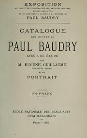 Cover of: Catalogue des uvres de Paul Baudry