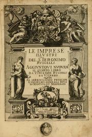 Cover of: Le imprese illvstri del s.or Ieronimo Rvscelli. Aggivntovi nvovam.te il qvarto libro da Vincenzo Rvscelli da Viterbo...