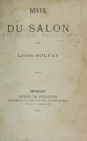 Cover of: Revue du Salon