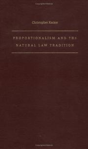 Cover of: Proportionalism and the Natural Law Tradition