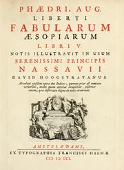 Cover of: Phaedri Augusti liberti Fabularum aesopiarum: libri V