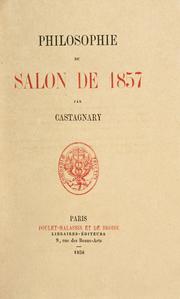 Cover of: Philosophie du Salon de 1857