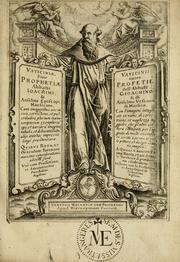 Vaticinia, siue, Prophetiae abbatis Joachimi & Anselmi episcopi Marsicani by Joachim of Fiore