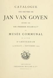Catalogue des oeuvres de Jan van Goyen by Jan van Goyen