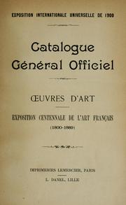 Cover of: Catalogue général officiel: uvres d'art